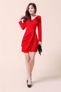 焕新季风尚 巨火龙新款12m1202q春秋长袖连衣裙，演绎女性优雅格调